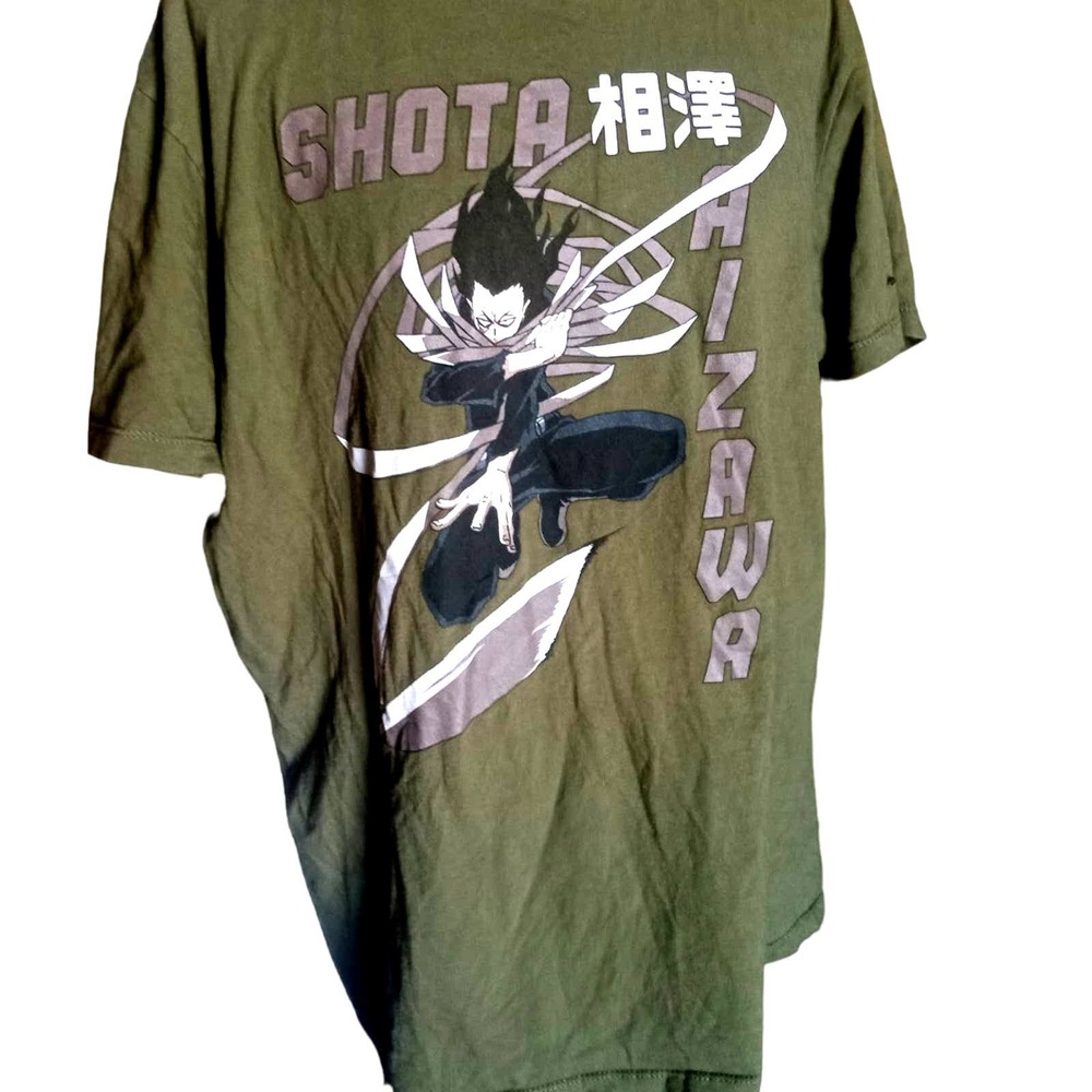 My Hero Academia, Funimation, Shota Aizawa green, short sleeve tee shirt, XL
